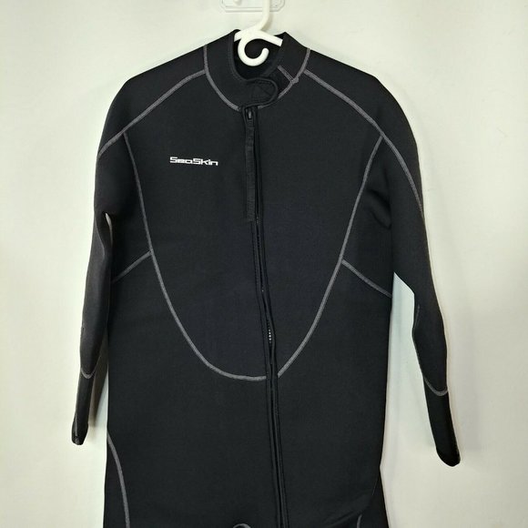 Men's Black Wetsuit with Velcro Collar - Picture 10 of 12